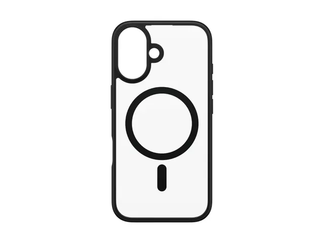 PanzerGlass HardCase Transparent w. Black MagSafe & Frame iPhone 16