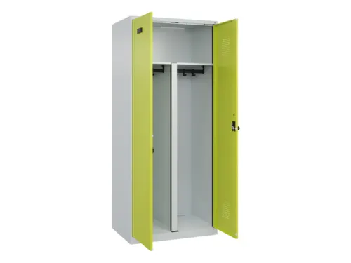 PBM-locker,HxBxD 1850x800x500mm,2vak,vak B 400mm,draaigrendel