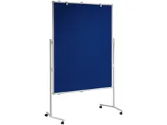 presentatiebord,H 1950mm,bord HxB 1500x1200mm,bord textiel/whiteboard