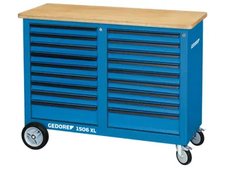 GEDORE 1506 XL 2810 Rolwerkbank 1,25m breed met 2x 9laden - 1