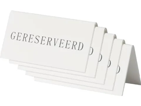 Securit Tafelbordje 'Gereserveerd', Pak Met 5 Stuks