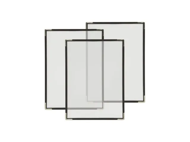 Menukaart Securit A4 1-delig voor 2 pagina's transparant 3 stuks