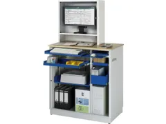 pc-kast,HxBxD 1810x1030x660mm,monitorvak,toetsenbord-/muisblad