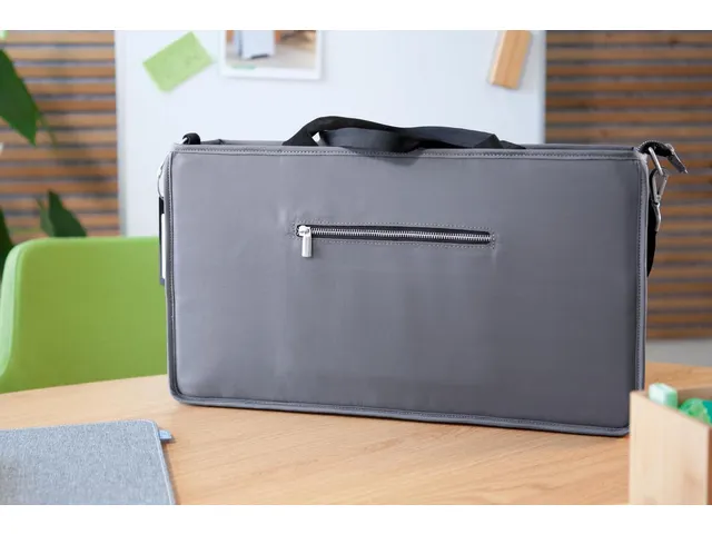 Bureautas Sigel voor hybride werken Premium L donkergrijs 500x280x150
