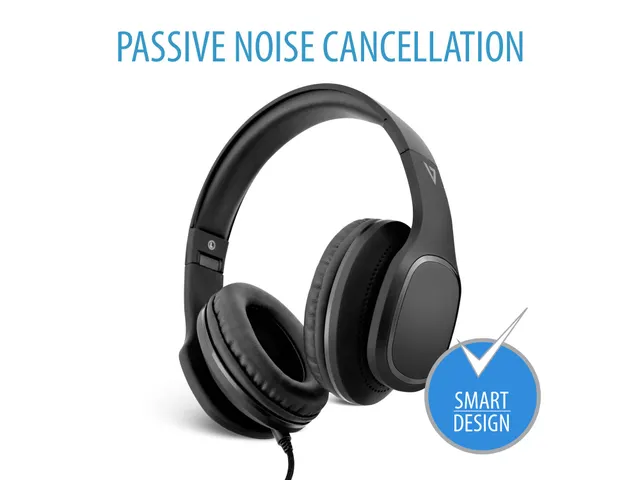 Casque supra-auriculaire avec microphone Noir