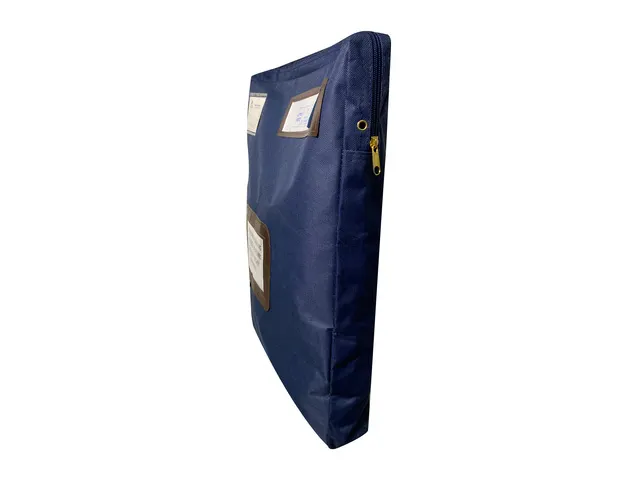 POCSOU professionele posttas blauw nylon 42 x 32 cm met extra vak