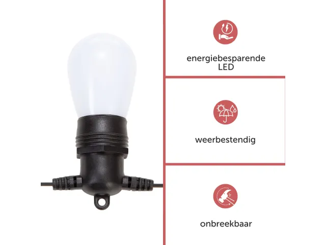 Tuya LED - 15m - 15 Lampes Blanches - càble Noir - Smart