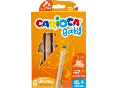 Kleurpotlood Baby 3-in-1, Doos à 6 Stuks Assorti Kleuren