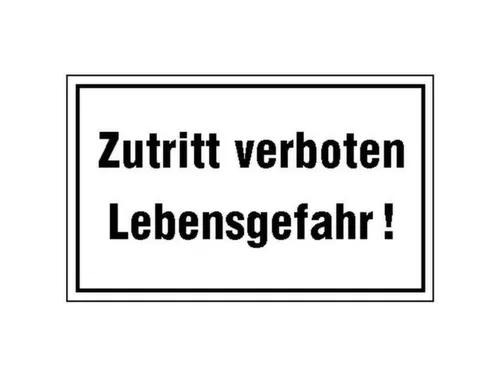 aanwijzingsbord,Verboden toegang Levensgevaar!,aluminium gemerkt