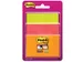 Bloc-mémos Super Sticky 3 formats néon assorti 45 feuillets