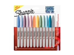 Viltstift Sharpie Fijne punt Mystic Gems blister à 12 kleuren