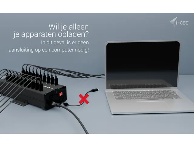 USB-C/USB-A Metal Charging + data HUB, 15W per port, 20x USB-C