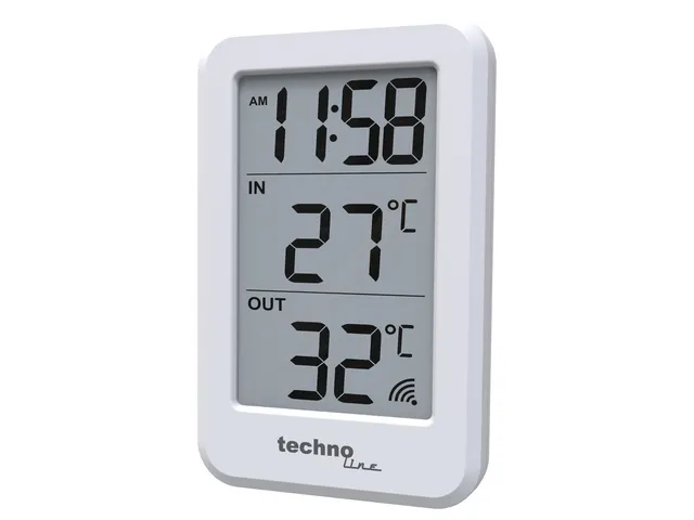 Thermometer Technoline WS 9172 70x110x22mm wit met 1 buitensensor 100m