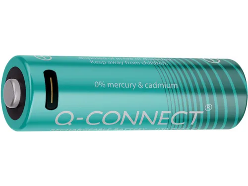 Q-Connect USB-C herlaadbare batterijen AA blister van 4 stuks