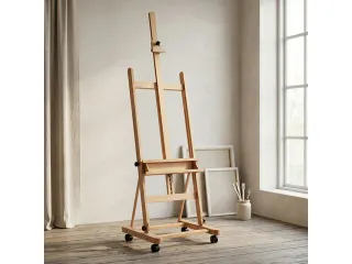 Schildersezel Kangaro Profi Studio type Ezel H tot 120cm doek met wiel - 6