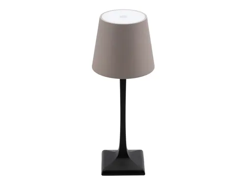 Securit Tafellamp Milano LED Zwart-Taupe oplaadbaar dimbaar
