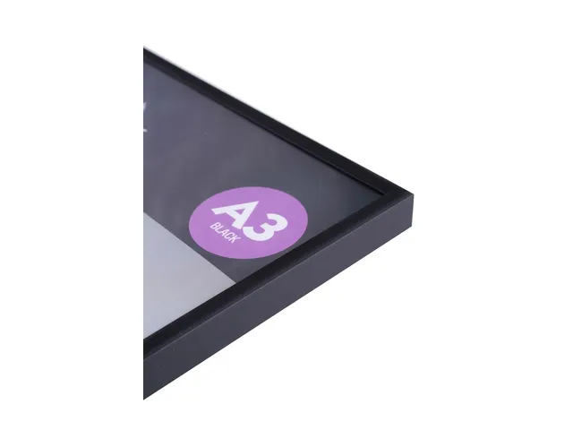 Cadre photo Seco A3 Noir Aluminium brossé 11mm