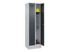 locker,HxBxD 1950x600x500mm,2vak,vak B 300mm,cil.-slot,sokkel