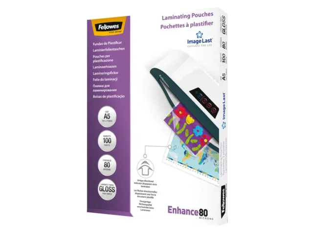 Lamineerhoes Fellowes A5 80 micron glanzend