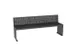 Banc de parc 450mmx18000mm corten effet rouille