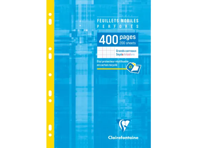 ringbandinterieur Metric A4 9-gaats losse bladen 200 vel seyès