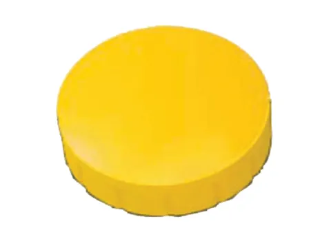 Magneet MAUL Solid 20mm 300gr geel 10 stuks