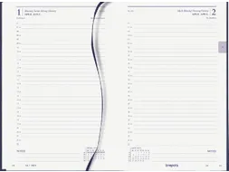 Agenda 2027 Brepols Saturnus Luxe 1dag/1pagina blauw