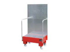 verrijdbare opvangbak,v. 2x60l vat,opvangvol. 60l,HxBxD 1685x890x570mm