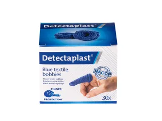 Vingerlingen Detectaplast textiel blauw 30 stuks - 3