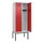 locker,HxBxD 2120x800x500mm,2vak,vak B 400mm,draaigrendel
