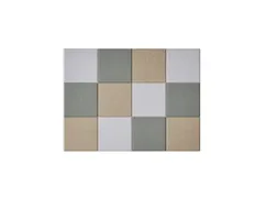 Akoestische PET-vilt wandtegels 30x30cm Combi beige 12 Stuks