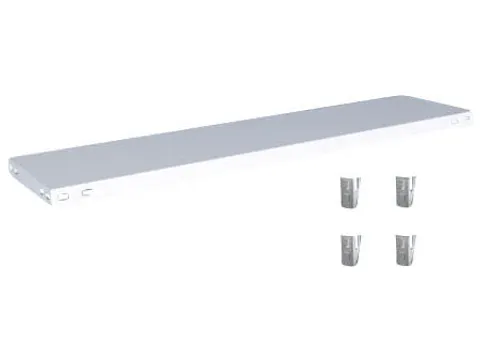 legbord,v. traversestelling,BxD 1300x300mm,vakl. 200kg,staal,RAL7035