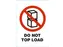 Etiket DO NOT TOP LOAD 500 etiketten Rol 74x105mm