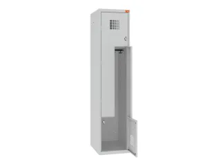 Z-garderobekast,HxBxD 1800x400x500mm,draaigrendel,romp RAL7035 - 2