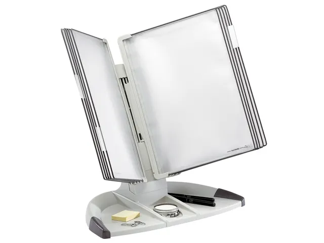 Zichtpanelensysteem Tarifold Bureauset A4 Design Grijs met 10 tassen