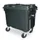 Vuilcontainers,660l,romp HDPE grijs,HxBxD 1165x1265x775mm,4zwenkwielen
