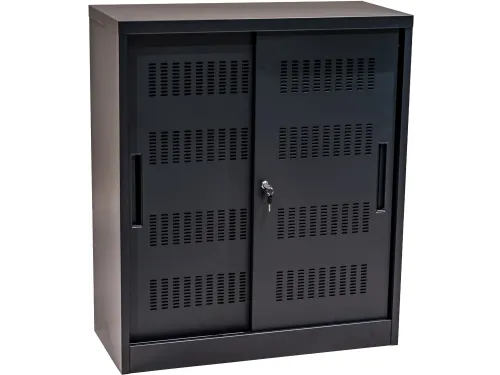 Euroseats Schuifdeurkast 105x90x40cm Zwart