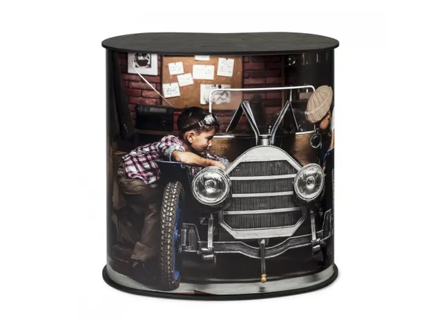 Balie Counter Professional Original M met Zilver Tafelblad