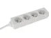 OUTLET 4-Voudige Stekkerdoos - 5m Kabel - WIT - Penaarde