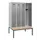 locker met bank,HxBxD 1950x1200x815mm,4vak,vak B 300mm,cilinderslot