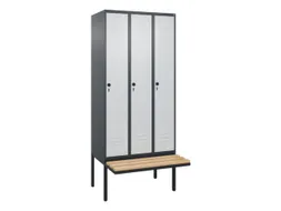 locker voor scheiding van kleding,HxBxD 2120x900x815mm,3vak