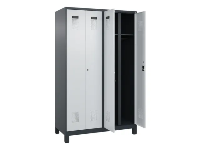 locker voor scheiding van kleding,HxBxD 1950x1200x500mm,4vak