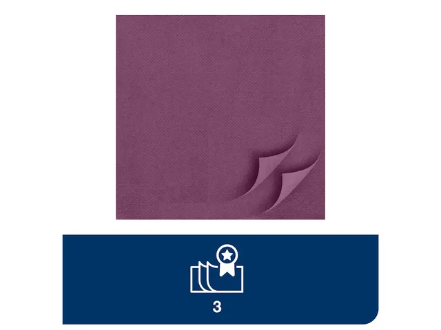 Tork 477775 Soft Dinnerservet Advanced Paars 39x39cm