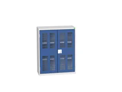 wandkast 1000x800x350mm 2xStalen bodem sokkel Ral 7035 front Ral 5010