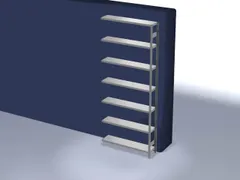 magazijnstelling,aanbouwveld,HxBxD 3000x1310x335mm,vakl. 175kg