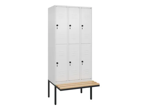 Dubbeldekse dekenkist,HxBxD 2120x900x815mm,3x2vak.,vak B 300mm