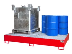 opvangbak,v. 2xIBC/10x200l vaten,opvangvol. 1000l