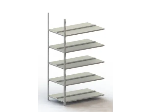 Schroefstelling Aanbouwveld Ral7035 1850x1002x604mm 5legborden 80kg