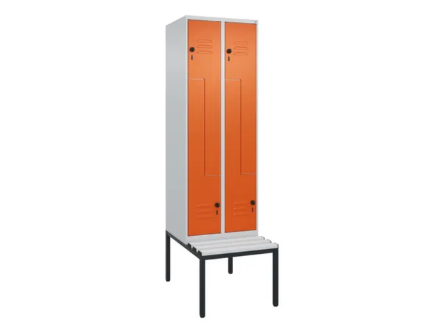 armoire vestiaire Z HxlxP 2120x600x815mm 2compart.
