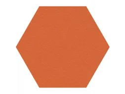 Prikbord Zeshoek Oranje Kleur 2211 Bulletin Paneel Ø 60cm frameloos